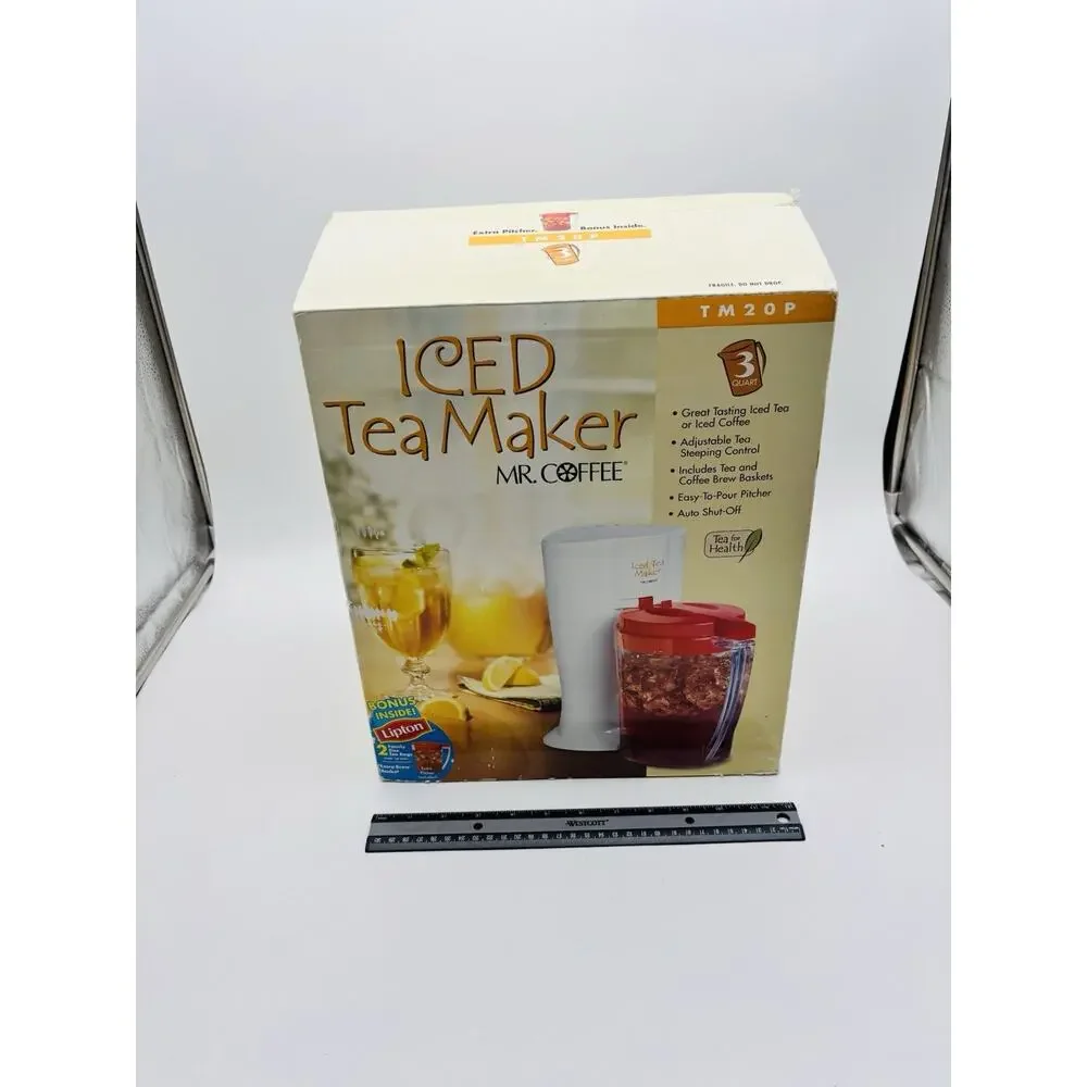 Vintage Mr. Coffee Iced Tea Maker 3 Quart-TM20P-New in Open Box